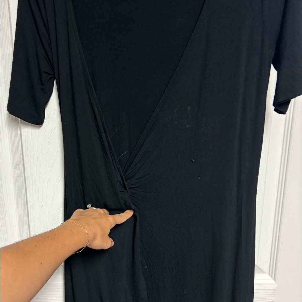 Elegant Black Wrap Dress